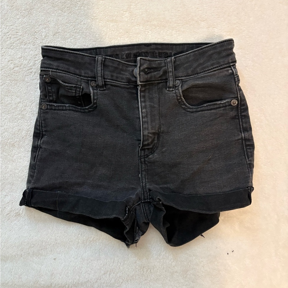 American Eagle Outfitters Black Jean Shorts